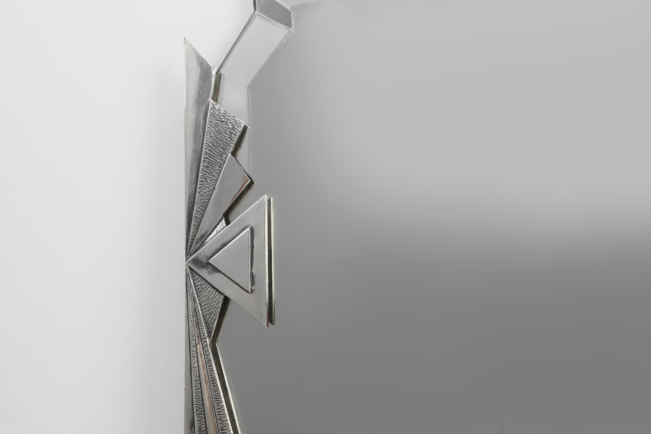 Art Deco Wall Mirror with Emiel Matthijssens Label, Belgium ca. 1920thumbnail